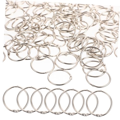 WEKAMOS 100 Stück Teiliges Metall Binder Ringe Langlebig Verschleißfest Vielseitig Einsetzbar als Schlüsselringe und Buchbinderinge für DIY und Ordnung WEKAMOS 100 Stück Teiliges Metall Binder Ringe Langlebig Verschleißfest Vielseitig Einsetzbar als Schlüsselringe und Buchbinderinge für DIY und Ordnung von WEKAMOS