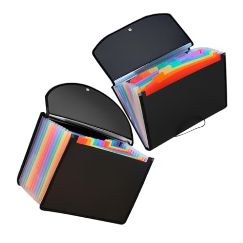 WEKAMOS 2 Stück PVC Dokumentenmappe Erweiterbarer Kunststoff Aktenordner Mehrlagiger Organizer für Papier Belege und Karten Praktischer und Leichter Büro Ordner zur Übersichtlichen WEKAMOS 2 Stück PVC Dokumentenmappe Erweiterbarer Kunststoff Aktenordner Mehrlagiger Organizer für Papier Belege und Karten Praktischer und Leichter Büro Ordner zur Übersichtlichen von WEKAMOS