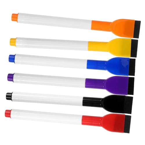 WEKAMOS 6 Stück Löschbare Whiteboard Marker Kreidemarker Stift Poster Trocken Abwischbarer Marker Kleine Trocken Abwischbare Whiteboard Radiergummis Löschbarer Kreidetafel WEKAMOS 6 Stück Löschbare Whiteboard Marker Kreidemarker Stift Poster Trocken Abwischbarer Marker Kleine Trocken Abwischbare Whiteboard Radiergummis Löschbarer Kreidetafel von WEKAMOS