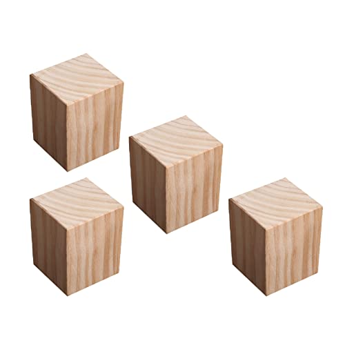 Holz Bett Möbel Heber Risers, 10x10 cm Möbelerhöhung Möbelfüße Bett Möbelerhöhungen Möbelbeine Holzbettheber Hochleistungs-Holzerhöhungen(10cm) von WEKONUMEX