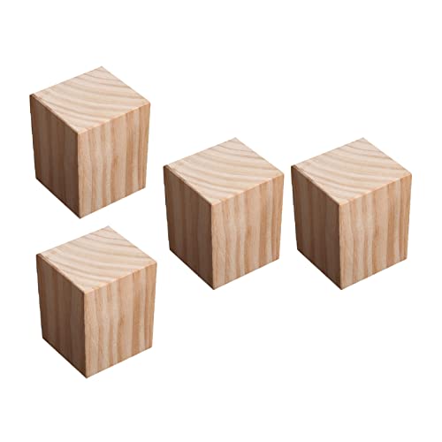 Holz Bett Möbel Heber Risers, 5 cm hohe Möbelerhöhung, Möbelfüße, Bett, Möbelerhöhungen, Möbelbeine, Holzbettheber, robuste Holzerhöhungen(10x10cm) von WEKONUMEX