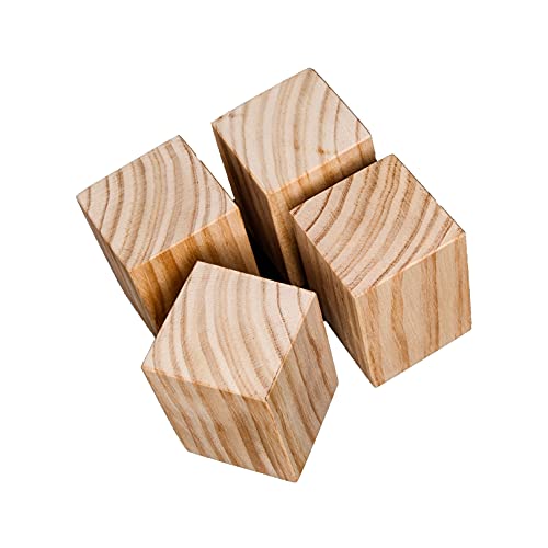 Holz Bett Möbel Heber Risers, 5 cm hohe Möbelerhöhung, Möbelfüße, Bett, Möbelerhöhungen, Möbelbeine, Holzbettheber, robuste Holzerhöhungen(10x10cm) von WEKONUMEX