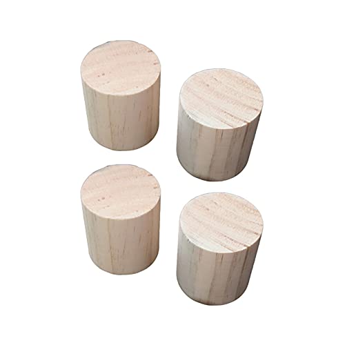 Holz Bett Möbel Heber Risers, 7 cm im Durchmesser Möbelfüße Holz Wohnmöbel Riser Zylindrische Möbelbeine Heber Möbelaufzug(5cm) von WEKONUMEX