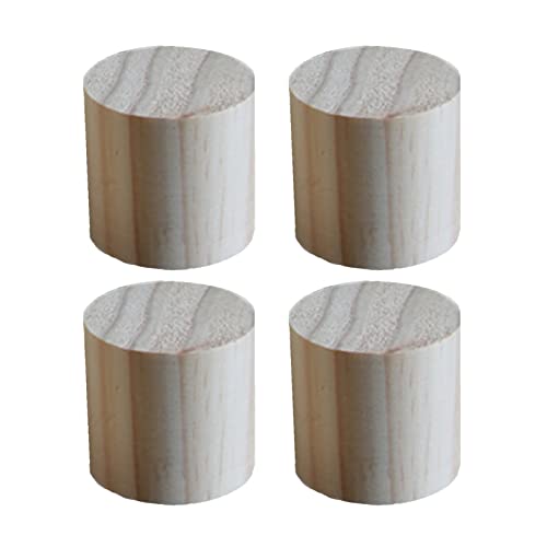 Holz Bett Möbel Heber Risers, Durchmesser 9 cm Möbelerhöhung Möbelbeine Weiche Möbelfüße Hebevorrichtungen Holzmöbelfüße Heber Aufzug for Möbel(10cm) von WEKONUMEX