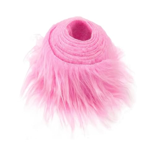 Kunstpelz Stoff, Shaggy Plüsch Pelz Stoff Schnitt Plüsch Stoff Stoff Kunsthandwerk Weiches Nähen for Sofa Teppich Kostüm Zwerg Dekoration Kostüm Dekoration Bart Haar Shaggy Kunstfell(Pink) von WEKONUMEX