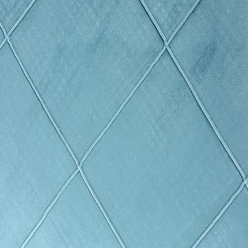 Kunstpelz Stoff, Shaggy Plüsch Pelz Stoff Schnitt Polsterstoff aus Polyester-Velours for Nähen von DIY-Kunsthandwerk, Kissen, Kostümen, Heimdekoration, Meterware, 145 cm breit(Blue) von WEKONUMEX