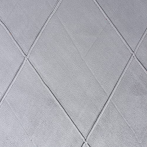 Kunstpelz Stoff, Shaggy Plüsch Pelz Stoff Schnitt Polsterstoff aus Polyester-Velours for Nähen von DIY-Kunsthandwerk, Kissen, Kostümen, Heimdekoration, Meterware, 145 cm breit(Medium Gray) von WEKONUMEX