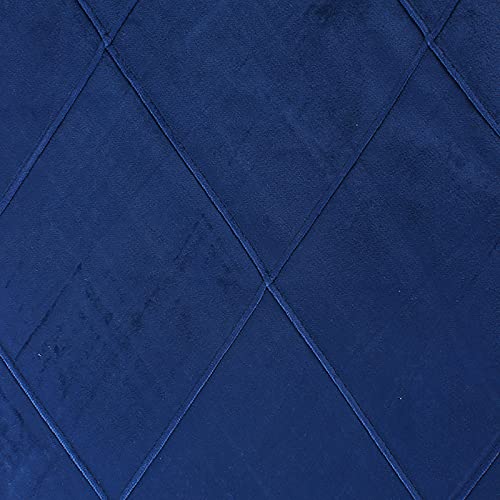 Kunstpelz Stoff, Shaggy Plüsch Pelz Stoff Schnitt Polsterstoff aus Polyester-Velours for Nähen von DIY-Kunsthandwerk, Kissen, Kostümen, Heimdekoration, Meterware, 145 cm breit(Navy Blue) von WEKONUMEX