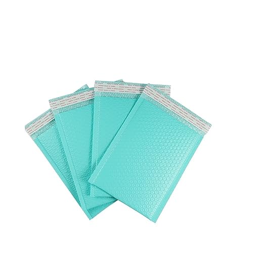 Luftpolster-Versandtaschen Verpackungsbeutel, 10 Stück 50 Stück schwarze Verpackungsumschläge Poly-Mailer selbstklebend gepolstert verwendbar 13 x 18 cm Versandbeutel Versiegelungspaketbeutel(25PCS-Bl von WEKONUMEX