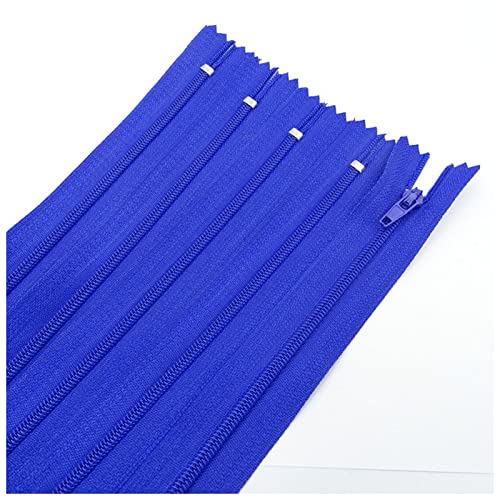 WEKONUMEX Reißverschlüsse mit geschlossenen Enden, 20 Stück 7,5–25 cm geschlossener Nylon-Spiralreißverschluss for Gepäck- und Kleidungsreißverschlüsse(Dark Blue,10cm 20pcs) von WEKONUMEX