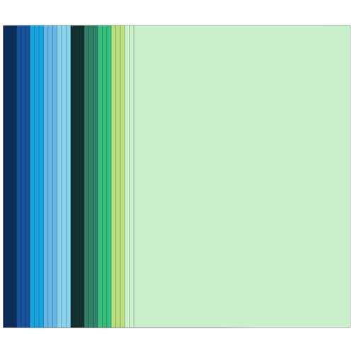 Blau-grünes Kartonpapier, 36,3 kg/230 g/m², für Kartenherstellung, Scrapbooking, Druck, Quilling und Basteln, 10 Farbtöne, 30 Blatt, 3 Blatt je Farbe von WEKOOSE