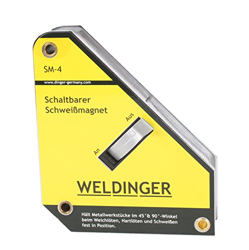 WELDINGER SM-4 schaltbarer Schweißmagnet groß (152x130x35 mm bis 65 kg) von WELDINGER