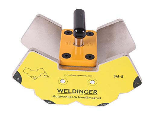 WELDINGER SM-8 schaltbarer Multiwinkel-Schweißmagnet medium mit Drehschalter (Haftkraft bis 120 kg) von WELDINGER