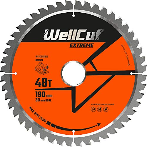 WellCut Kreissägeblatt WC-C1903048 TCT 190 x 2,4 x 30 mm 48 Zähne von WELLCUT