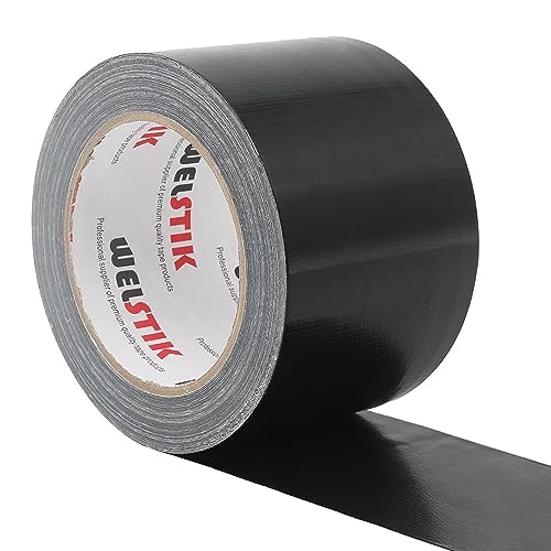 WELSTIK Professionelles Klebeband, 75mm*41m, Schwarz von WELSTIK