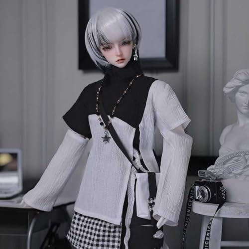 BJD Doll 1/4 Hübscher Junge SD Puppen Gemeinsame Puppe Voller Satz Spielzeugpuppe Kleidung Schuhe Make-Up Perücke Mädchen Überraschungsgeschenk Urlaub Geschenk von WENCY