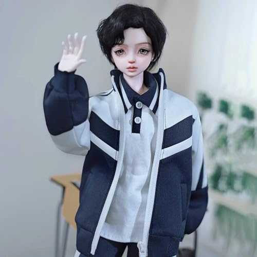 BJD Doll 1/4 Hübscher Junge SD Puppen Gemeinsame Puppe Voller Satz Spielzeugpuppe Kleidung Schuhe Make-Up Perücke Mädchen Überraschungsgeschenk Urlaub Geschenk von WENCY