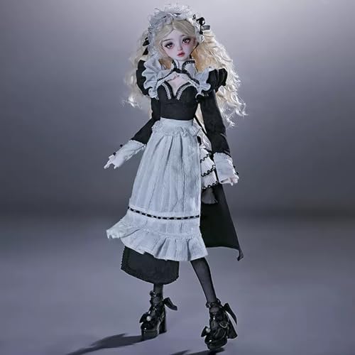 BJD Doll 1/4 SD Doll Prinzessin Puppe DIY Handgemacht Puppen Voller Satz Kleidung Schuhe Perücke Make-Up-Mädchen Mädchen Spielzeug für Geburtstage, Weihnachten Geschenk von WENCY