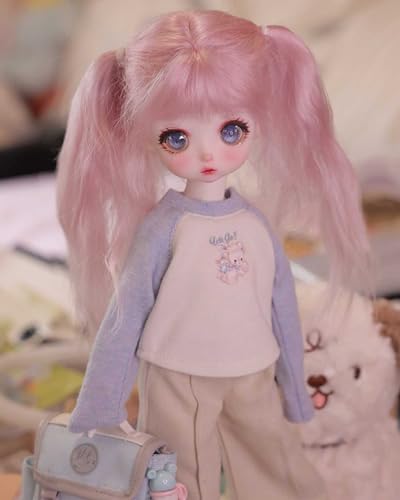 BJD Doll 1/6 Ball Jointed Doll SD Puppe mit BJD Kleidung Perücken Schuhe Make-Up Handgemachtes Puppenspielzeug Mädchen Junge von WENCY