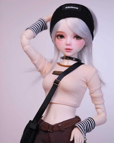 WENCY BJD Puppe 1/3 BJD Doll 56cm 22" DIY Handgemacht Puppen Kugelgelenk Voller Satz Mädchen Spielzeug mit Kleidung Schuhe Perücke Augen Make-up,Weihnachten Geschenk von WENCY