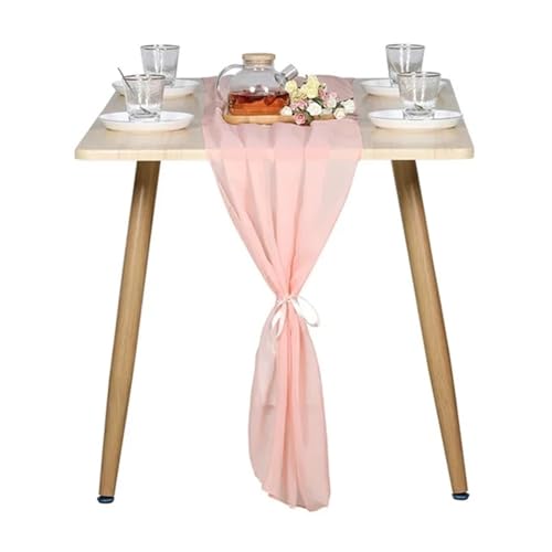 WENFEN Table Runners for Dining Table Chiffon Table Runner Chiffon Table Runner 30 * 300cm Romantic Table Runner for Wedding Birthday Party Bridal Valentine's Day Table Decoration(Color3) von WENFEN