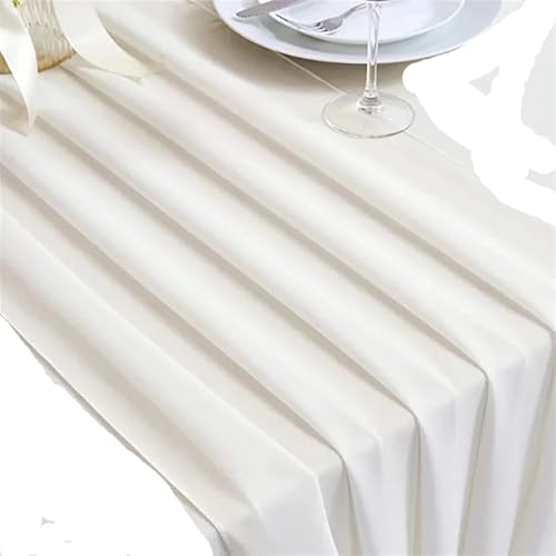 WENFEN Table Runners for Dining Table Chiffon Table Runner Chiffon Table Runner Romantic Table Runner for Wedding Birthday Party Bridal Valentine's Day Table Decoration(Color1,30x180cm) von WENFEN