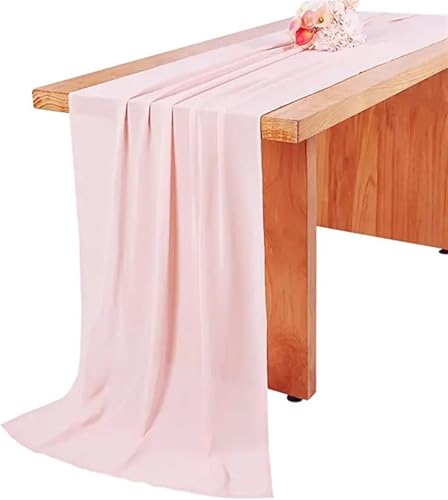 WENFEN Table Runners for Dining Table Chiffon Table Runner Chiffon Table Runner Romantic Table Runner for Wedding Birthday Party Bridal Valentine's Day Table Decoration(Color6,30x180cm) von WENFEN