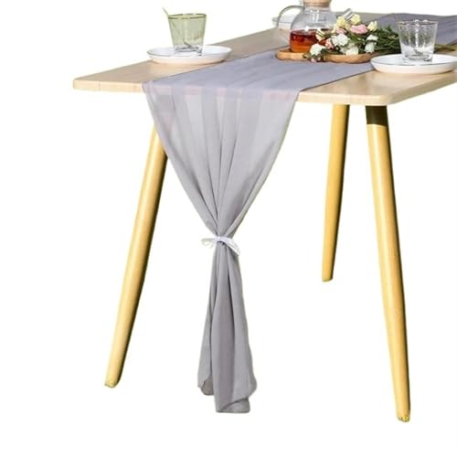 WENFEN Table Runners for Dining Table Chiffon Table Runner Wedding Decoration Colorful Chiffon Yarn Table Runner for Home Hotel Banquet Birthday Party Table Cloth Chemin De Table(Color16) von WENFEN