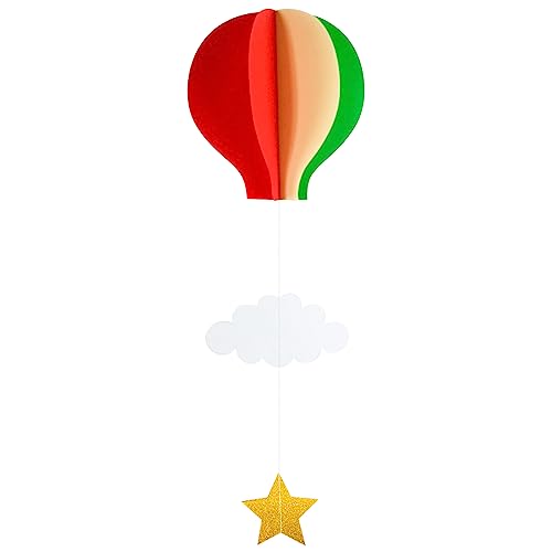 WENGU Heißluftballon + Stern hängende Dekorationen, ideal für Hochzeitstage, schöne hängende Ornamente, Partyzubehör von WENGU