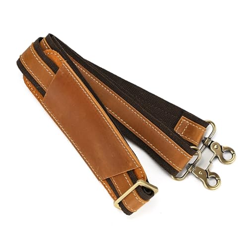 WENH Vintage Lederband for Umhängetasche, Verstellbarer Langer Riemen for Messenger-Taschen, Herren-Taschengurt(Light Brown2) von WENH