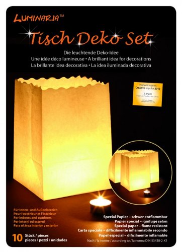 Luminaria Dekolicht Uni, klein, 10 Stück, 8554100 von WENKO