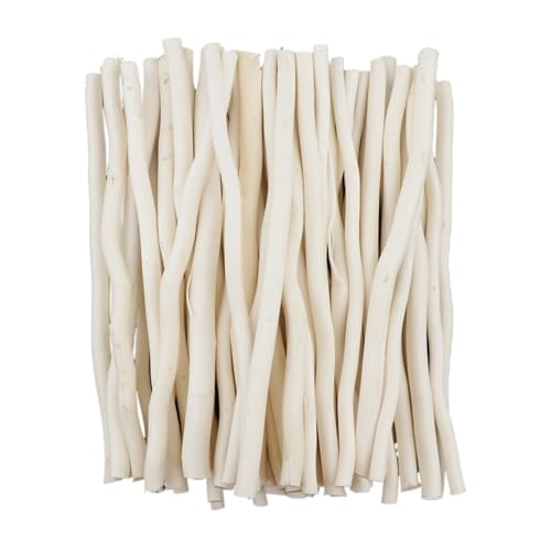 WENYOG Holzstäbchen zum basteln 50 stücke Weiß Treibholz Holz Stücke Küste Kranz Kunst Handwerk DIY Sticks Für Handgefertigte Kreationen von WENYOG