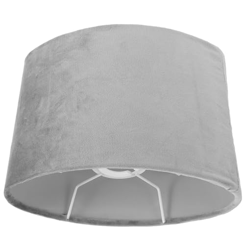 WENYOG Lampenschirm für tischlampe Lampenschirm for Tischlampe, Exquisite Stoff-Lampenschirm-Abdeckung for Anhänger, Kronleuchter, Stehleuchte Für Wohnzimmer, Schlafzimmer(Grey) von WENYOG