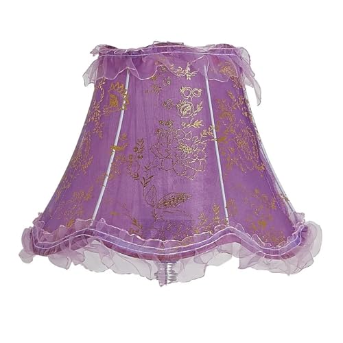 WENYOG Lampenschirm für tischlampe Lampenschirm for Tischlampe, Wohnzimmer, Schlafzimmer, Nachttisch, Retro-Lampenfassung, universelle Lampenabdeckungen Für Wohnzimmer, Schlafzimmer(Purple) von WENYOG