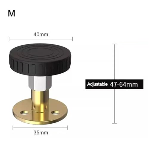 WENYOG Möbelfüße Verstellbare Möbelbeine, Bettrahmen mit Gewinde, Anti-Shake-Kopfteil-Stopper, Fixierer for Schränke, Sofas, verhindern EIN Lösen am Bett robust und stabil(M) von WENYOG