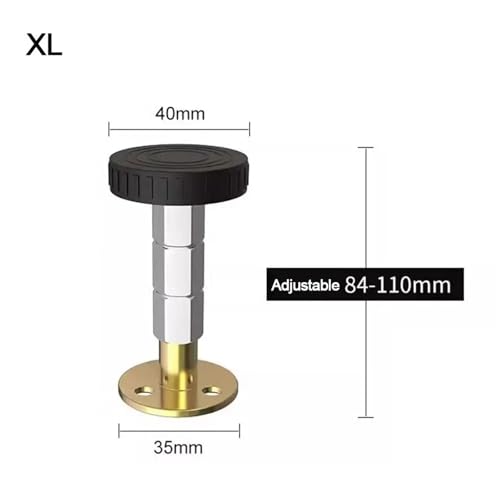 WENYOG Möbelfüße Verstellbare Möbelbeine, Bettrahmen mit Gewinde, Anti-Shake-Kopfteil-Stopper, Fixierer for Schränke, Sofas, verhindern EIN Lösen am Bett robust und stabil(XL) von WENYOG