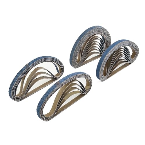 WENYOG Schleifbänder 10 Pcs Schleifen Gürtel 330 * 10mm Schleifpapier Zirkon Schleif Werkzeuge for Metall Holz Schleifen Polieren Sander Zubehör zum Schleifen, Schärfen und Entrosten(60) von WENYOG