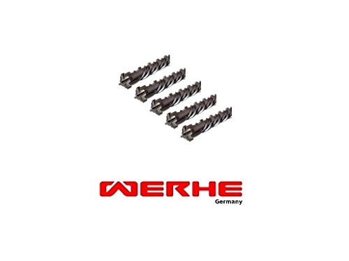 WERHE ® Profi 5 tlg. SDS Plus Betonbohrer 10 x 210 mm Hammer Stein Beton Quadro X Vierfachschneide Kreuzschneide von WERHE