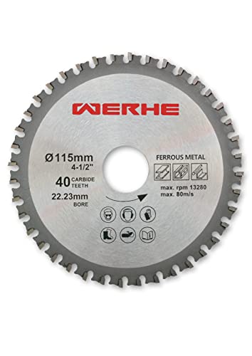 WERHE ® Profi Multisägeblatt 115 x 22,23 mm 40Z Universalsägeblatt Kreissägeblatt von WERHE