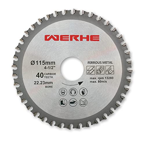 WERHE ® Profi Multisägeblatt 125 x 22,23 mm 40Z Universalsägeblatt Kreissägeblatt von WERHE