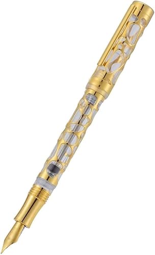 WERLIN Kugelschreiber Mode Füllfederhalter Nib Glattes Schreiben Kalligraphie Stift Gold Acryl Hohler Schreibstift Abordable von WERLIN