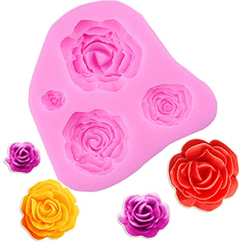 Fondantform Zwei Diy Backwerkzeuge Rose Fondant Creme Kuchen Mousse Form Ton Plätzchen Dekorationsform von WERTK