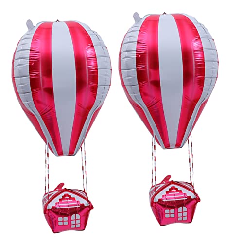 2St Ballon fliegendes Spielzeug Flugzeug Spielzeug Kalibrator de Spielzeug für Mädchen Deckendekoration balloons balongas geburtstagseinladungen luftbalons Aluminiumfolie rot WESIEVYA von WESIEVYA