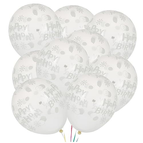 50 Stück Transparente Leuchtende Ballons Deko Alles Zum Geburtstagsballons Klare Ballons Kindergeburtstagsballons Halloween Party Ballon Fluoreszierende Ballons WESIEVYA von WESIEVYA