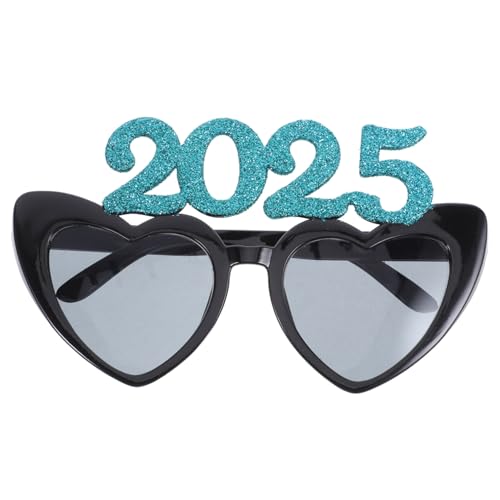 WESIEVYA 1 Paar 2025 Brille Frohes Neues Jahr Dekorationen Neujahrsstütze Brillen Für Das Neue Jahr 2025 Silvesterdekoration Neuartige Brillen Neuartige Sonnenbrille Festival-brille Abs von WESIEVYA