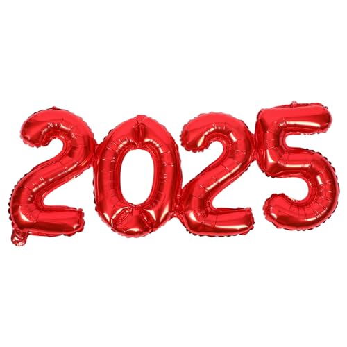 WESIEVYA 1 Satz 2025 Ballon 2025 Nummer 2025 Luftballons Ballon zur Dekoration Partydekoration große ballons Hochzeitsdekoration Weihnachtsdekorationen Partygeschenk Ballondekoration von WESIEVYA