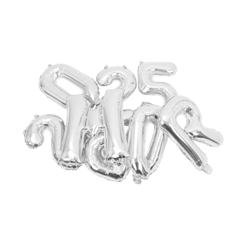 WESIEVYA 1 Satz Abschluss Ballon party dekoration abschlussfeier Einfache Ballonaufblasen Partyballons Silber Abschluss Folienballon Partyballons Dekorationen Aluminiumfolie Silver von WESIEVYA