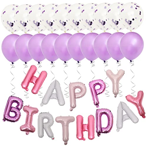 WESIEVYA 1 Set Bezaubernde Geburtstagsparty Dekoration Mit Ballon Set Inklusive Runder Ballonlichter Und Blauen Happy Birthday Ballons Für Eine Festliche Atmosphäre Bei Ihrer Feier von WESIEVYA