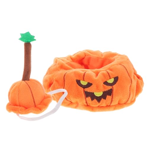 WESIEVYA 1 Set Halloween-Puppen-kürbis-Outfit, Einfache Puppenkappe, Mini-Kleidung Zum Basteln, Niedliche Puppenkappe, Austauschbare Mini-Kleidung, Kleine Kleidung Zum Basteln, Puppenkappe von WESIEVYA