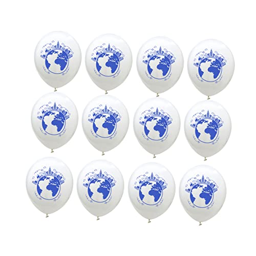 WESIEVYA 100 Stück 12 Partyballons blaue Luftballons Hochzeitsballon perlmuttfarbene Luftballons Feierballon ballon set luftballons set Geburtstagsverzierung Luftballons für Babypartys Weiß von WESIEVYA